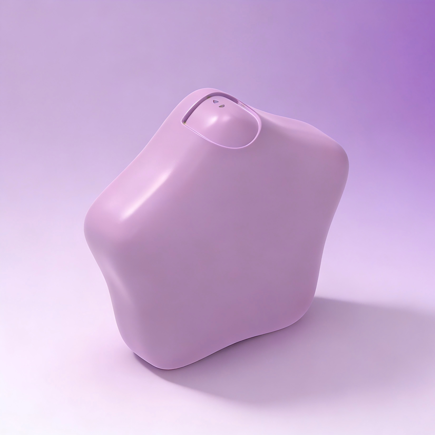 Soft rounded five-pointed star shaped 20ml portable spray bottle, pocket size handheld refillable cosmetic mist container